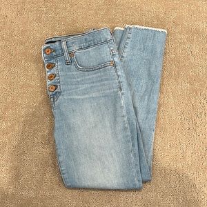 JCREW high-rise 9” toothpick jeans